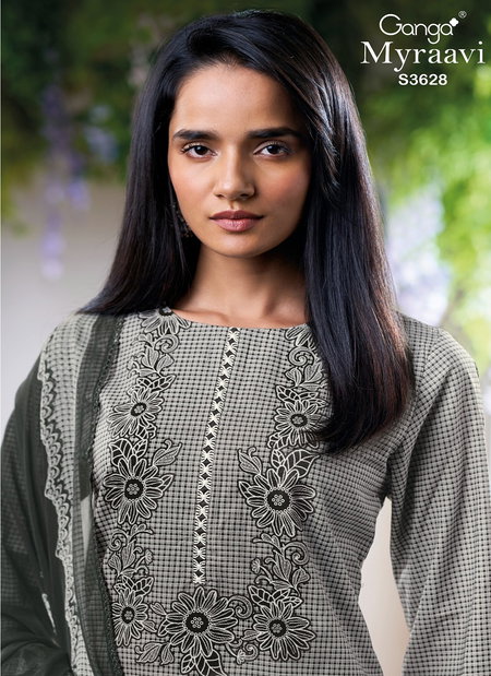 Myraavi 3628 By Ganga Cotton Printed Designer Online Salwar Suit Wholesale